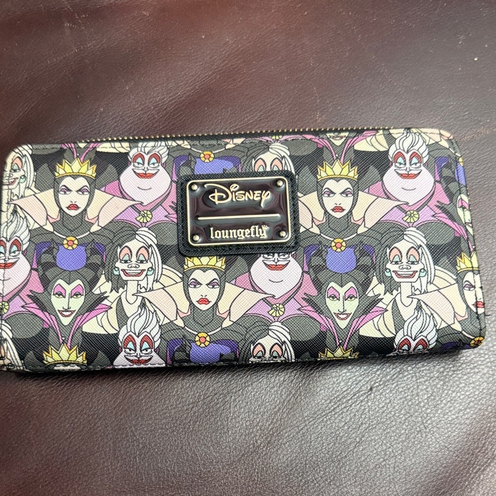 Loungefly Disney Villains Patterned Wallet